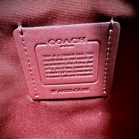 SOLD COACH CA195 Dempsey File Bag In Signature Jacquard Stripe Patch Saddle Cros - Picture 6 of 9